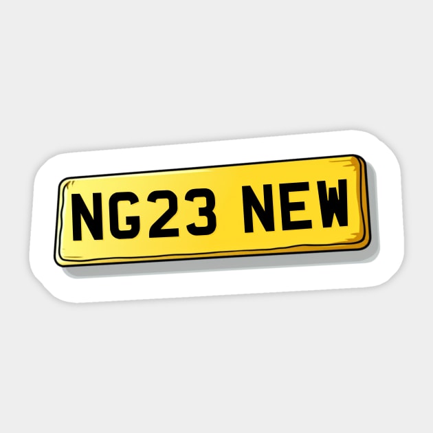 NG23 NEW Newark on Trent Number PlateTake the SE6 CAT Catford number plate on a tour and let everyone know what place stays in your heart no matter where you are. Sticker by We Rowdy